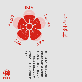 梅干バラエティーセット 各味100g*5p　化粧箱入