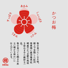 梅干バラエティーセット 各味100g*5p　化粧箱入