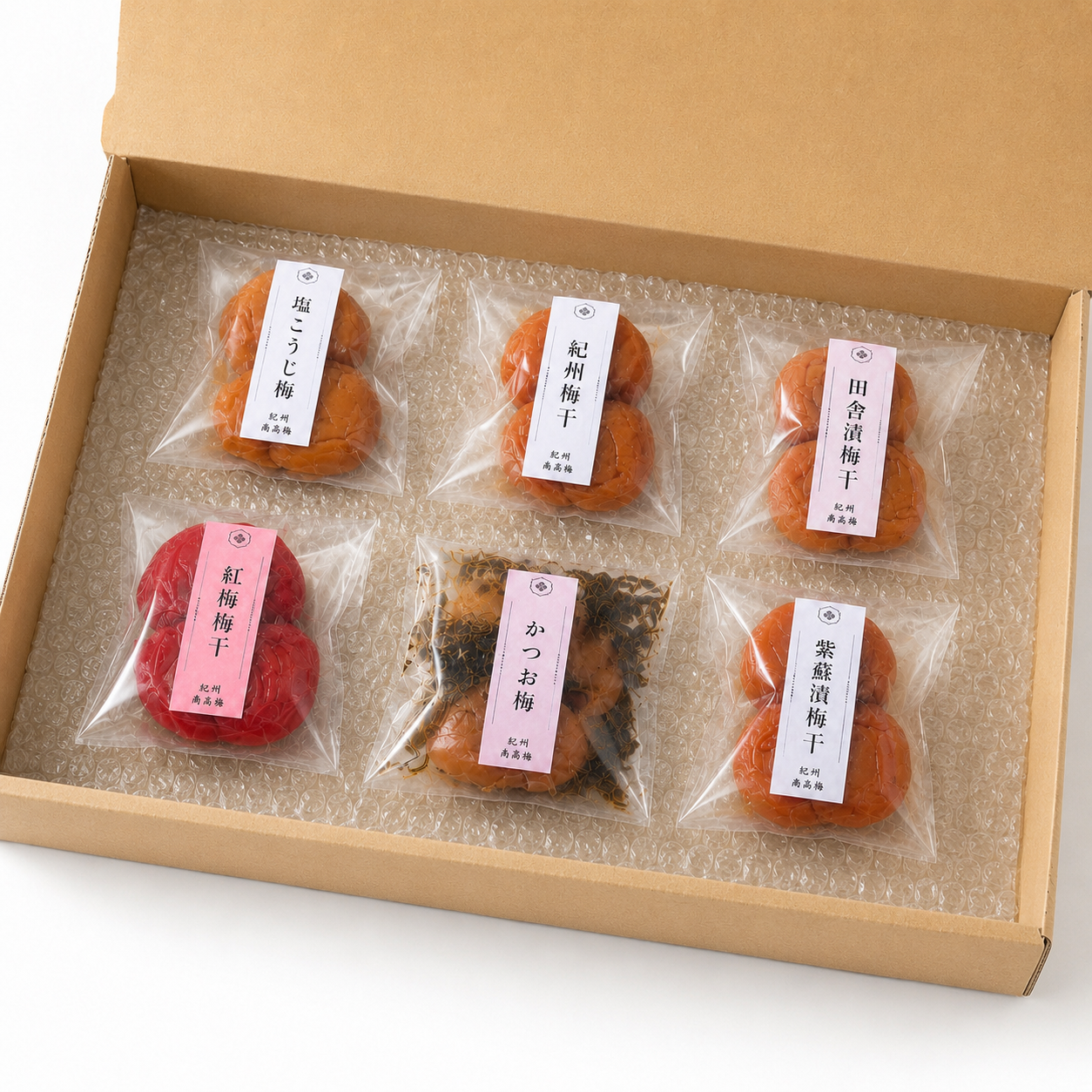 梅干しお味見セット 6種x2粒